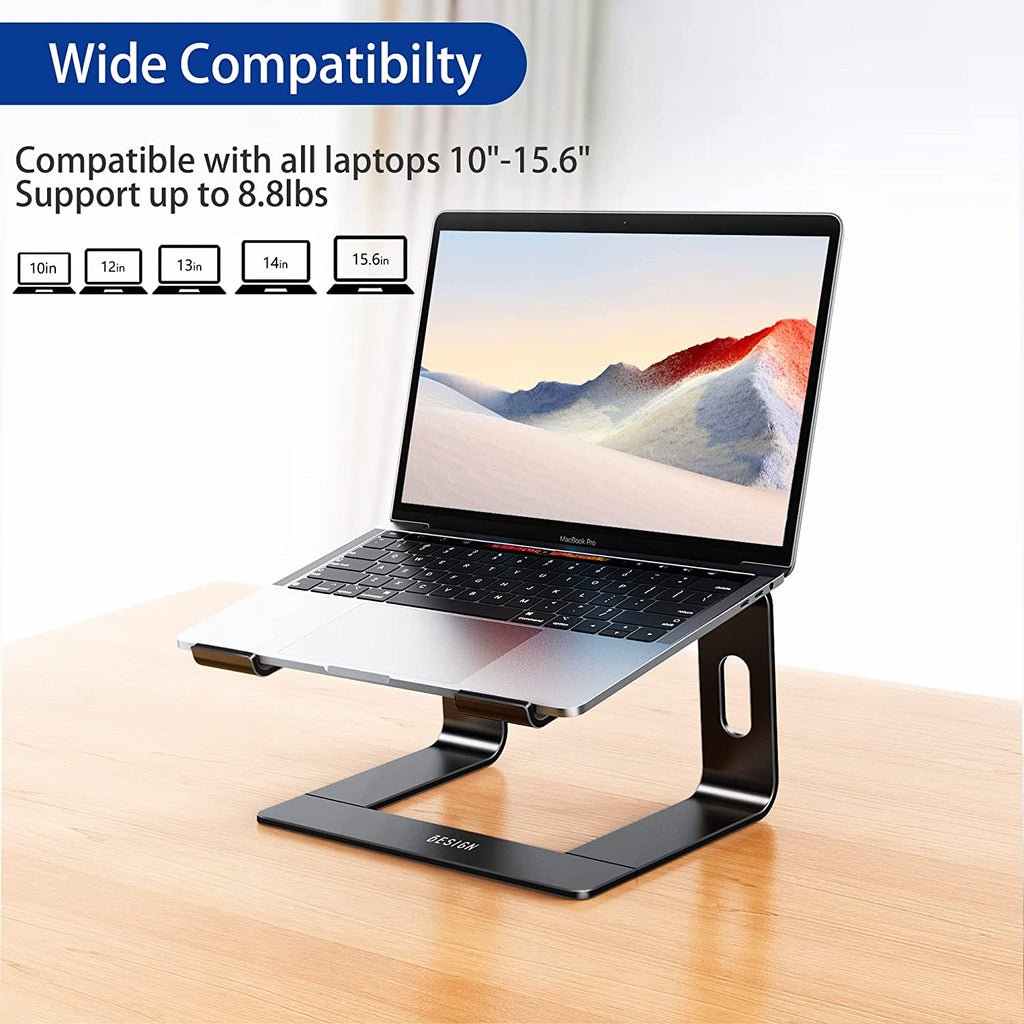 Elevate Your Workspace with the LS03 Aluminum Laptop Stand! Perfect for Air, Pro, Dell, HP, Lenovo & More - Compatible with 10-15.6" Laptops! 🖥️✨ #Ergonomic #LaptopStand #WorkFromHome