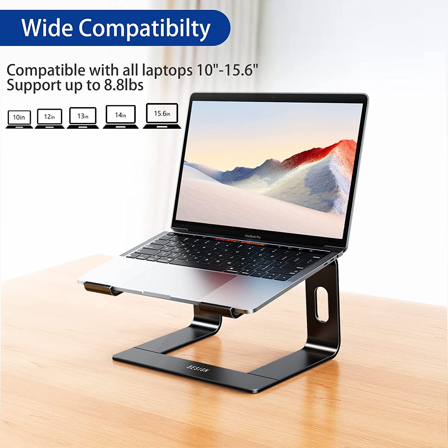 Elevate Your Workspace with the LS03 Aluminum Laptop Stand! Perfect for Air, Pro, Dell, HP, Lenovo & More - Compatible with 10-15.6" Laptops! 🖥️✨ #Ergonomic #LaptopStand #WorkFromHome