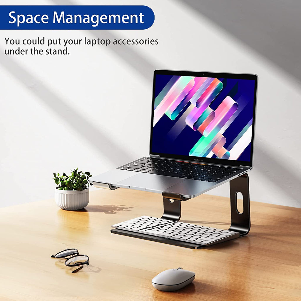 Elevate Your Workspace with the LS03 Aluminum Laptop Stand! Perfect for Air, Pro, Dell, HP, Lenovo & More - Compatible with 10-15.6" Laptops! 🖥️✨ #Ergonomic #LaptopStand #WorkFromHome